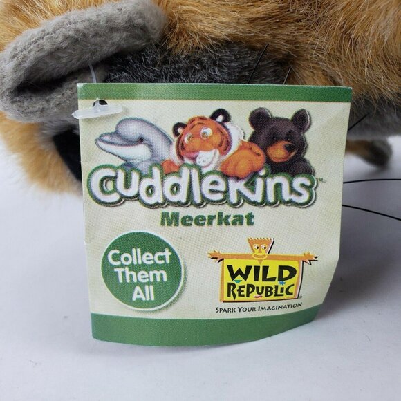 Wild Republic Cuddlekins Meerkat 9 inch Plush Realistic Stuffed Animal Toy - Picture 9 of 11